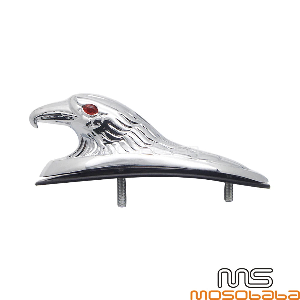 Motorcycle Front Fender Eagle Head Ornament for Harley Davidson, Suzuki