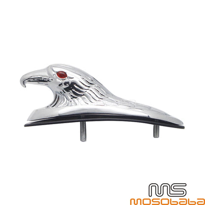 Motorcycle Front Fender Eagle Head Ornament for Harley Davidson, Suzuki