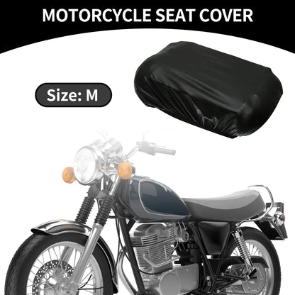 M / Size / Universal Seat Cover Motorbike Waterproof Black for Motorcycle