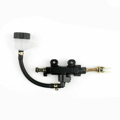 Rear Master Cylinder for Motorcycle - Hydraulic Brake Pump Fluid Reservoir (N/A)