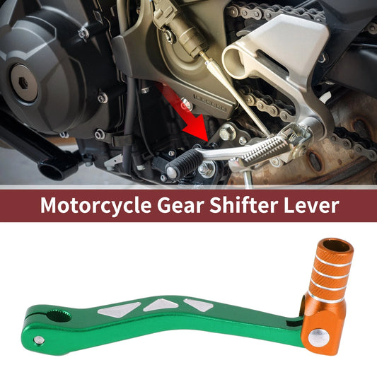 Folding Motorcycle Gear Shifter Lever for Yamaha TTR 50cc Green and Orange