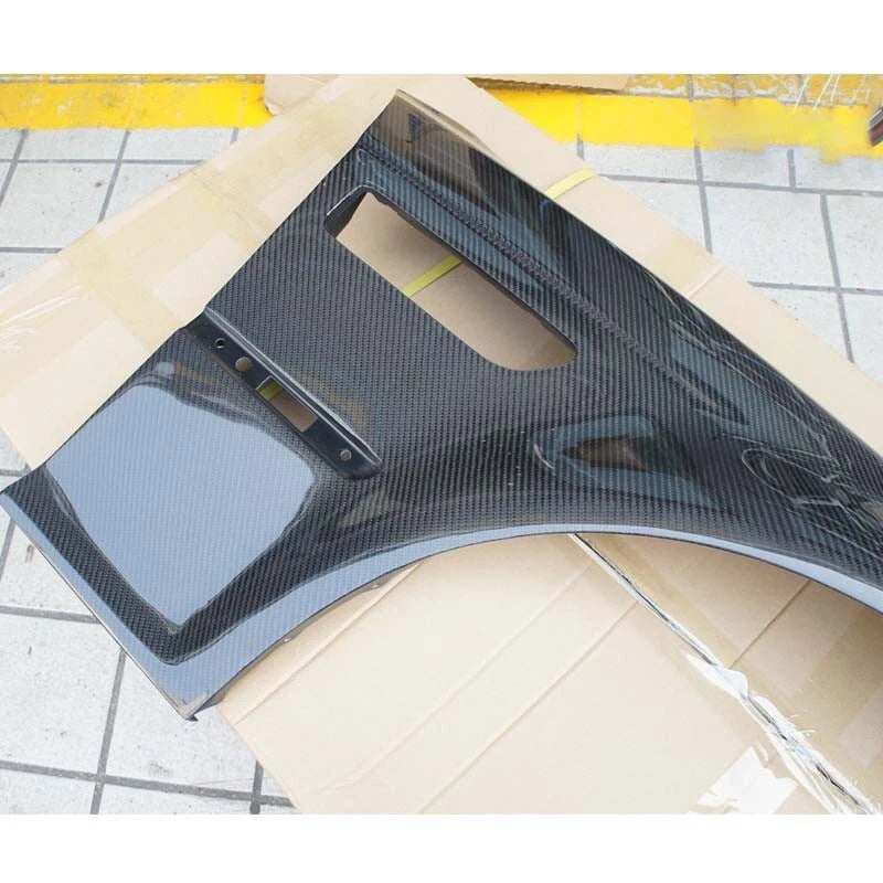 Real Carbon Fiber Front Side Vent Fender Panel Cover for BMW M3 E46 2001-2006