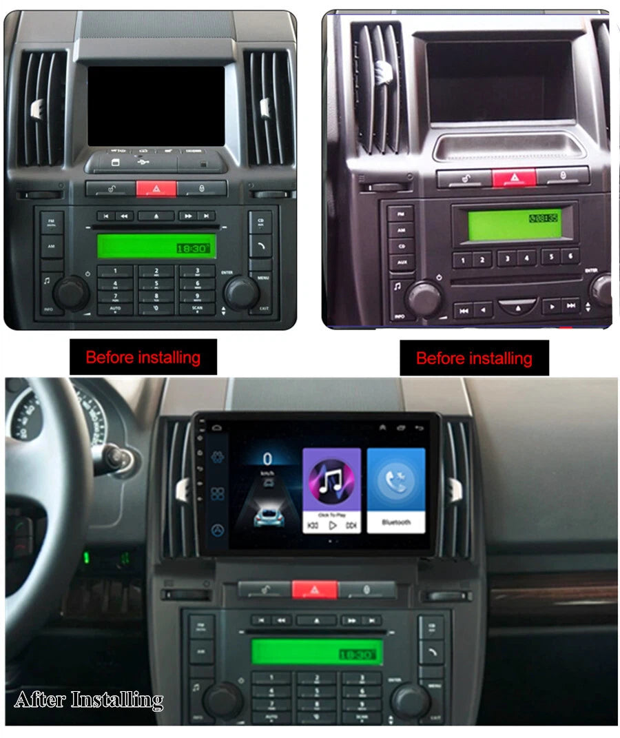 9" Android 11.0 GPS Stereo Radio for Land Rover Freelander 2006-2012
