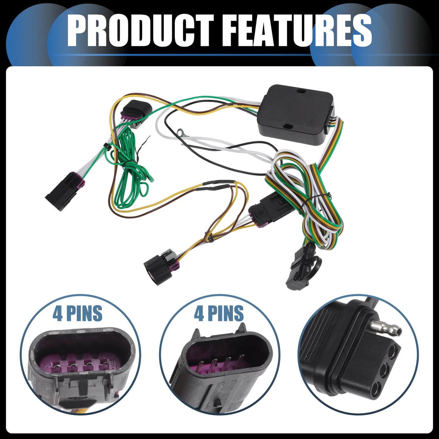 4-Pin Trailer Wiring Harness for Ford Transit-150 (2015-2022)