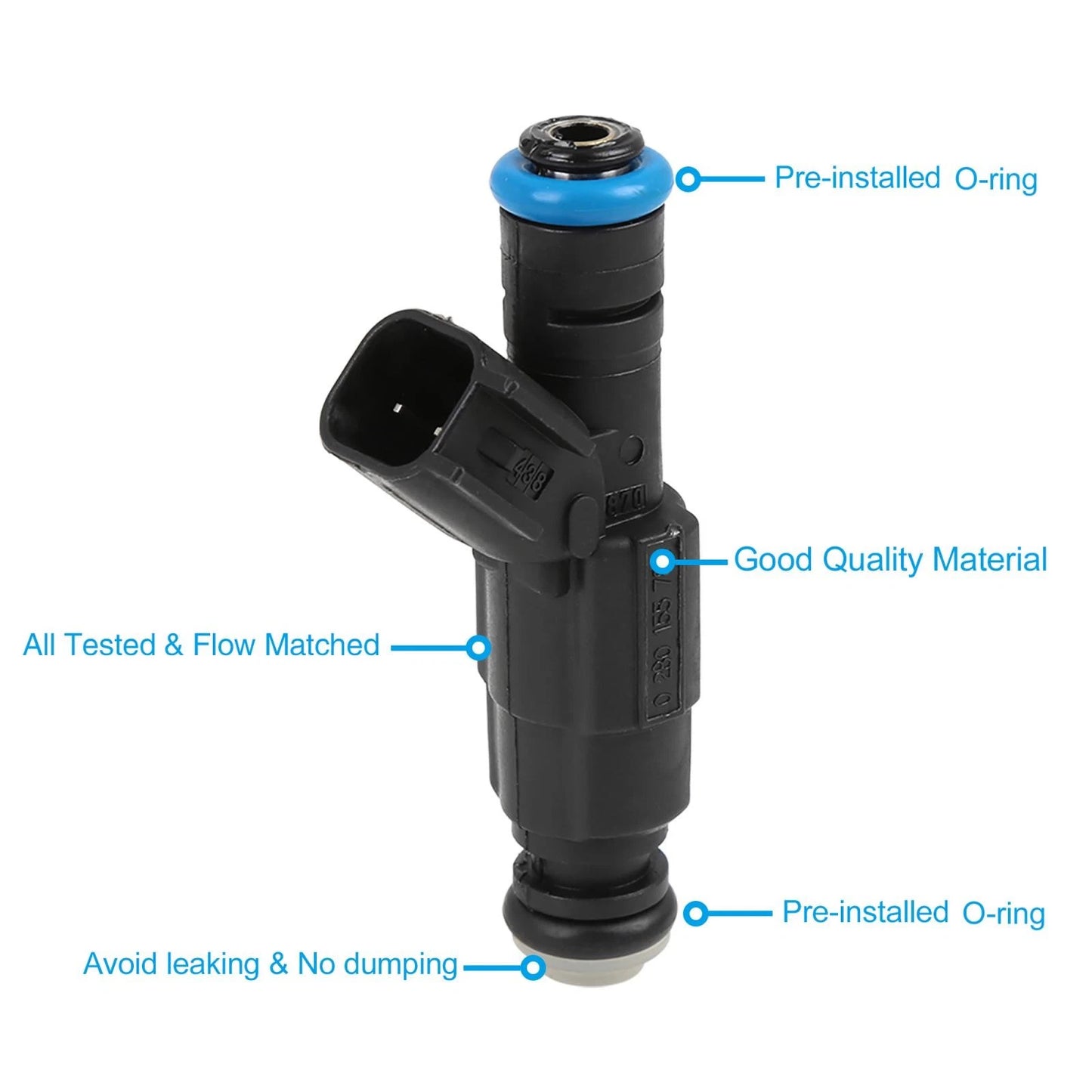 6 x Fuel Injectors for Jeep Grand Cherokee, Dodge, Ram 4.0L (1999-2004)