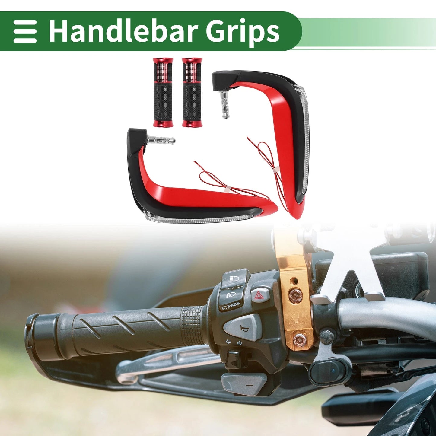 Hand Grips Cover Handlebar Throttle Rubber for Motorcycle