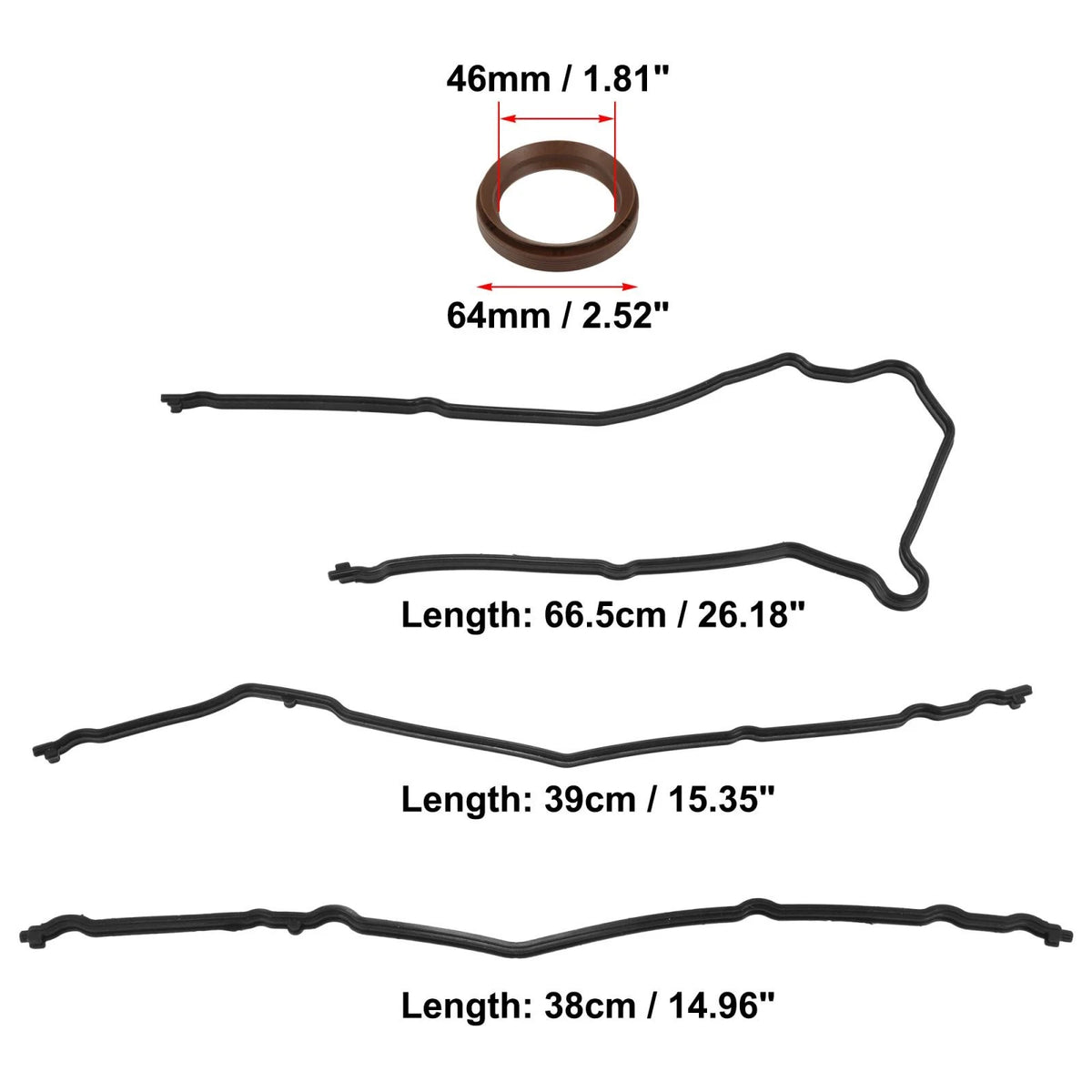 Timing Cover Seal Gaskets for Ford E-150 E-250 F-150 E-350 F53