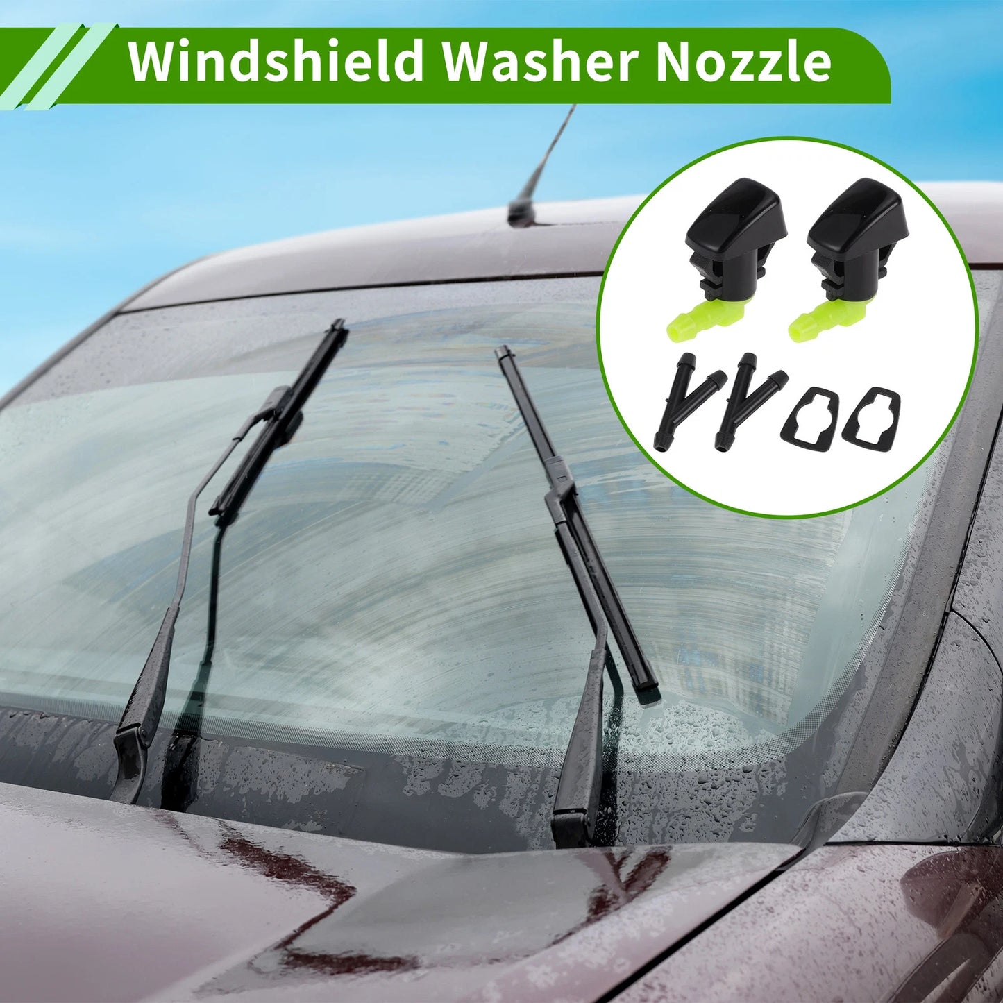 Windshield Washer Nozzle,  Y Hose Connector for Chevrolet Traverse