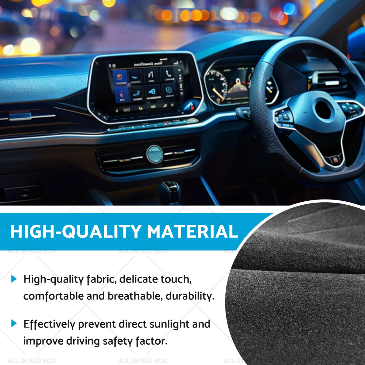 Dash Mat for Volkswagen T-ROC A11 Dashboard Cover Non-Slip (2017-2021)
