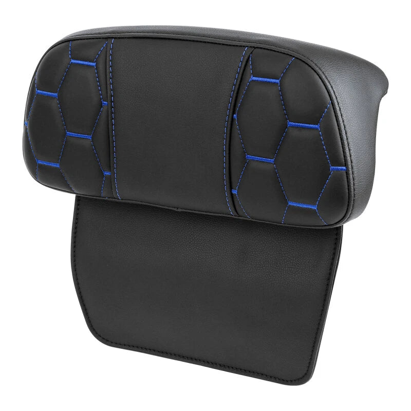 Driver Passenger Seat Backrest for Harley Street Glide (2014-2023) Blue Stitch