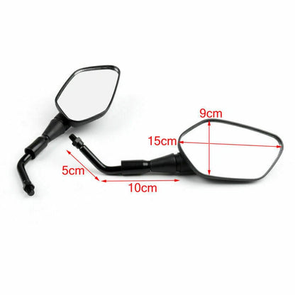 10mm Pair Rear View Mirrors for Honda NC700/NC750, CB1000R, CRF1000L (12-16)