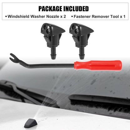 3 x Front Windshield Washer Nozzles for Hyundai Tiburon (2000-2008)