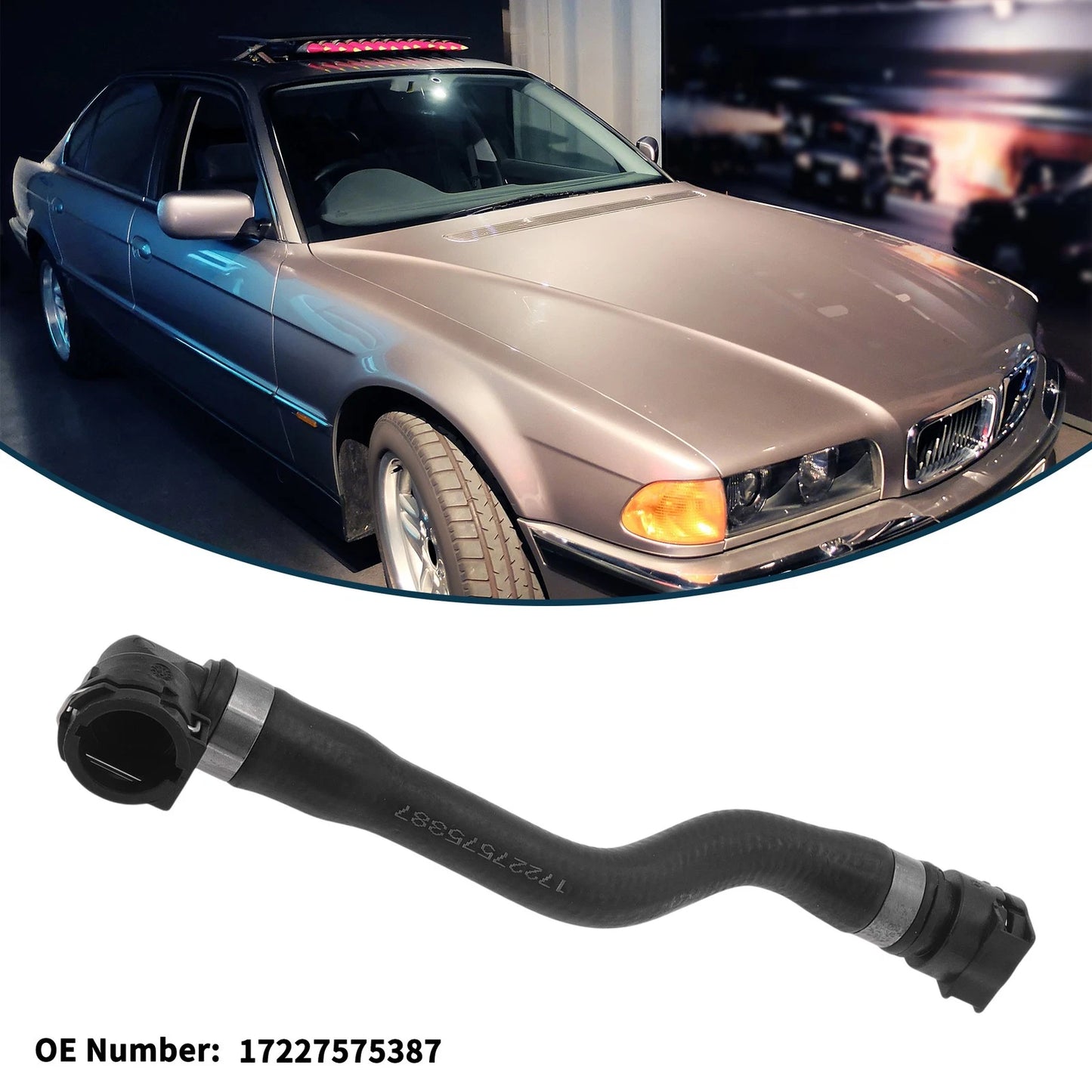 Radiator Hose for BMW 750i 2009-2015 V8 4.4L Coolant Pipe (2009-2015)