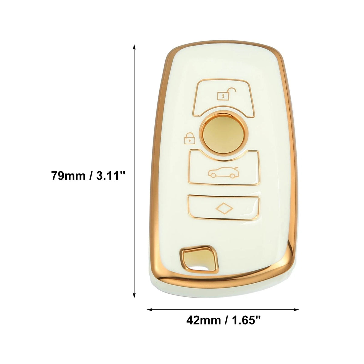 Key Fob Remote Control for BMW 1 3 4 5 6 7 Series X3 TPU Keychain (2004-2023)