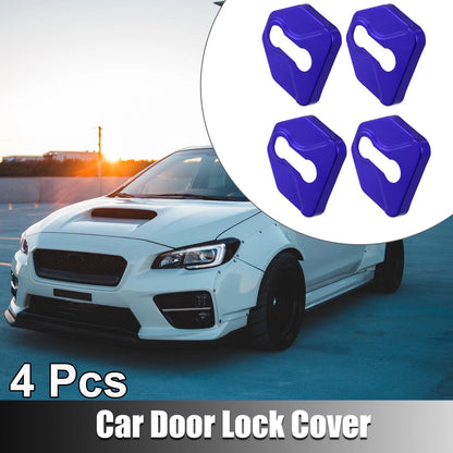 4 x Stainless Steel Car Door Lock Latch Covers for Subaru