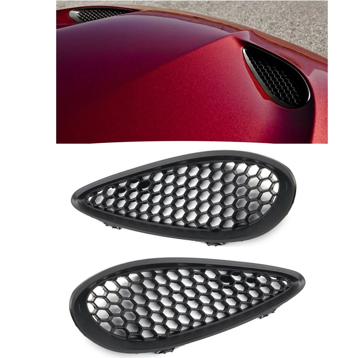 Front Bonnet Vent Trim Bezel for Jeep Grand Cherokee SRT (2012-2019)