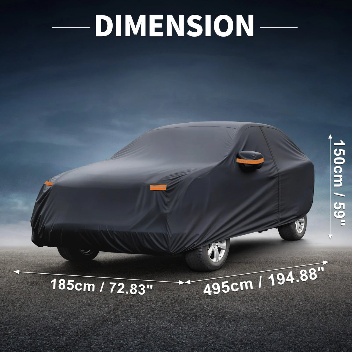 Waterproof Car Cover with Driver Door Zipper for Subaru Outback