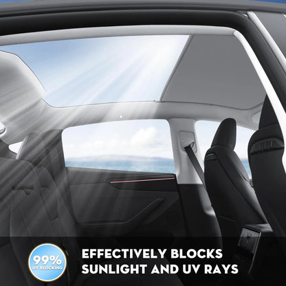 2 x Roof Sunshades Upgraded Sunroof Shade for Tesla Model 3