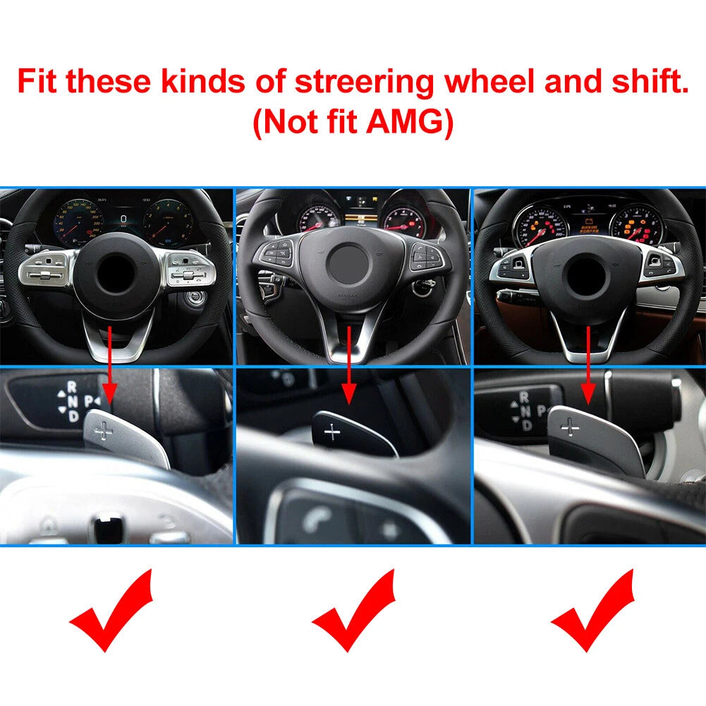 Steering Wheel Shift Paddle Shifter Extension for Mercedes-Benz A/B/C/E/S-Class (2008-2023)