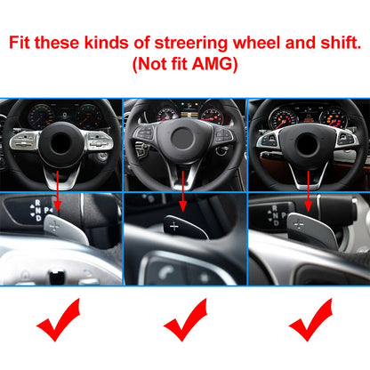 Steering Wheel Shift Paddle Shifter Extension for Mercedes-Benz A/B/C/E/S-Class (2008-2023)