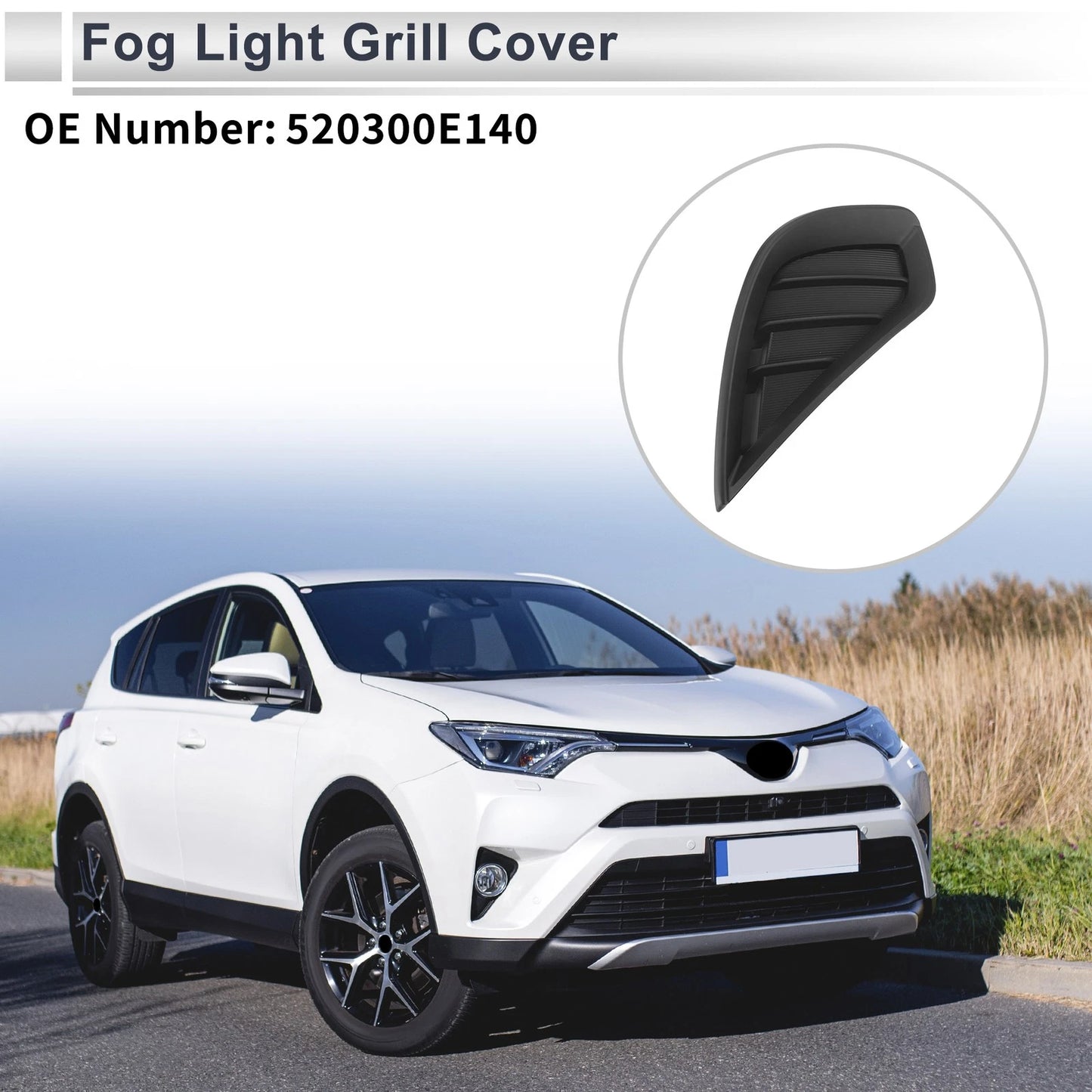 Front Right Fog Light Grill for Toyota Highlander (2001-2007)