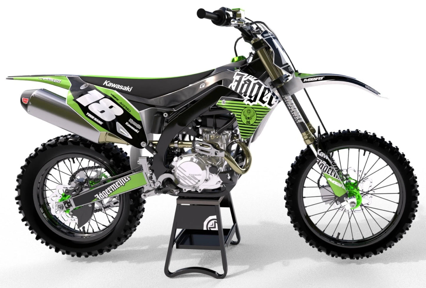 Custom Graphics Kit Jag Style for Kawasaki KLX 110 (2011-2026)