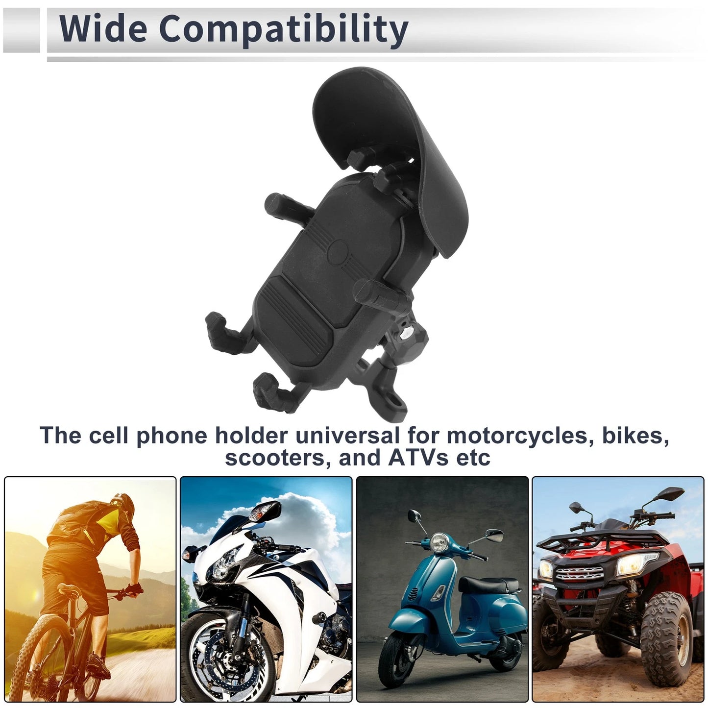 Motorcycle Phone Mount Holder 4.7-7.2 for Motorcycle