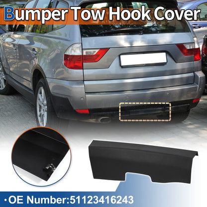 Rear Tow Hook Cover for BMW X3 E83 2006-2010 (2 x Covers) Unpainted