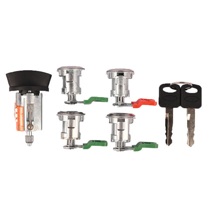 Ignition Switch & Door Lock Cylinder W/Clips for Ford E-Series Van(1992–2014)