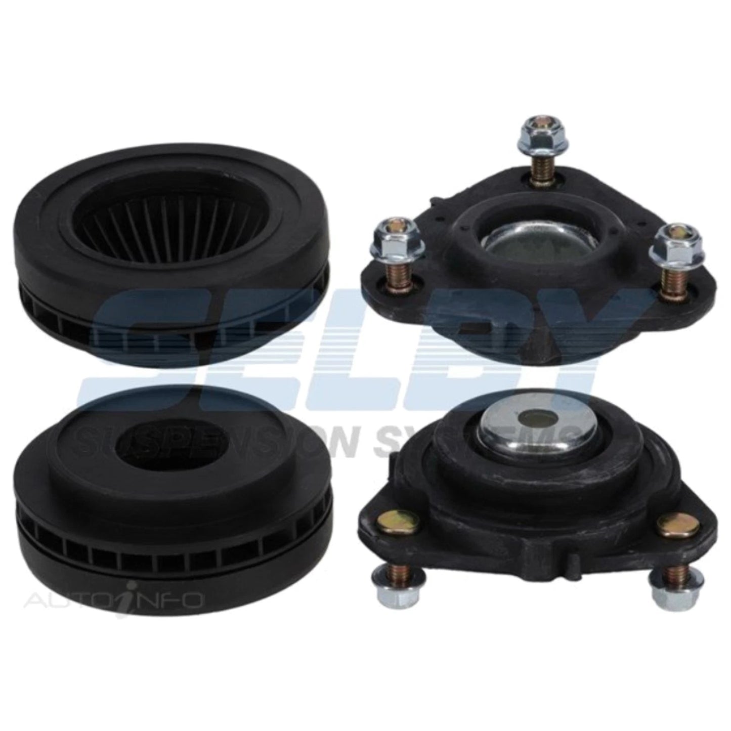 Set of 2 Front Strut Mounts for Ford Fiesta (2006 - 2008)