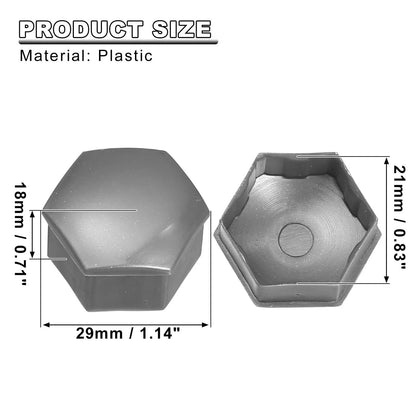 21mm Wheel Lock Lug Nut Cover Caps  for Tesla Model Y (2020-2023)