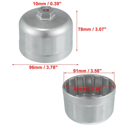 86mm Oil Filter Wrench Remover Tool for BMW & Volvo (No Year Specified)