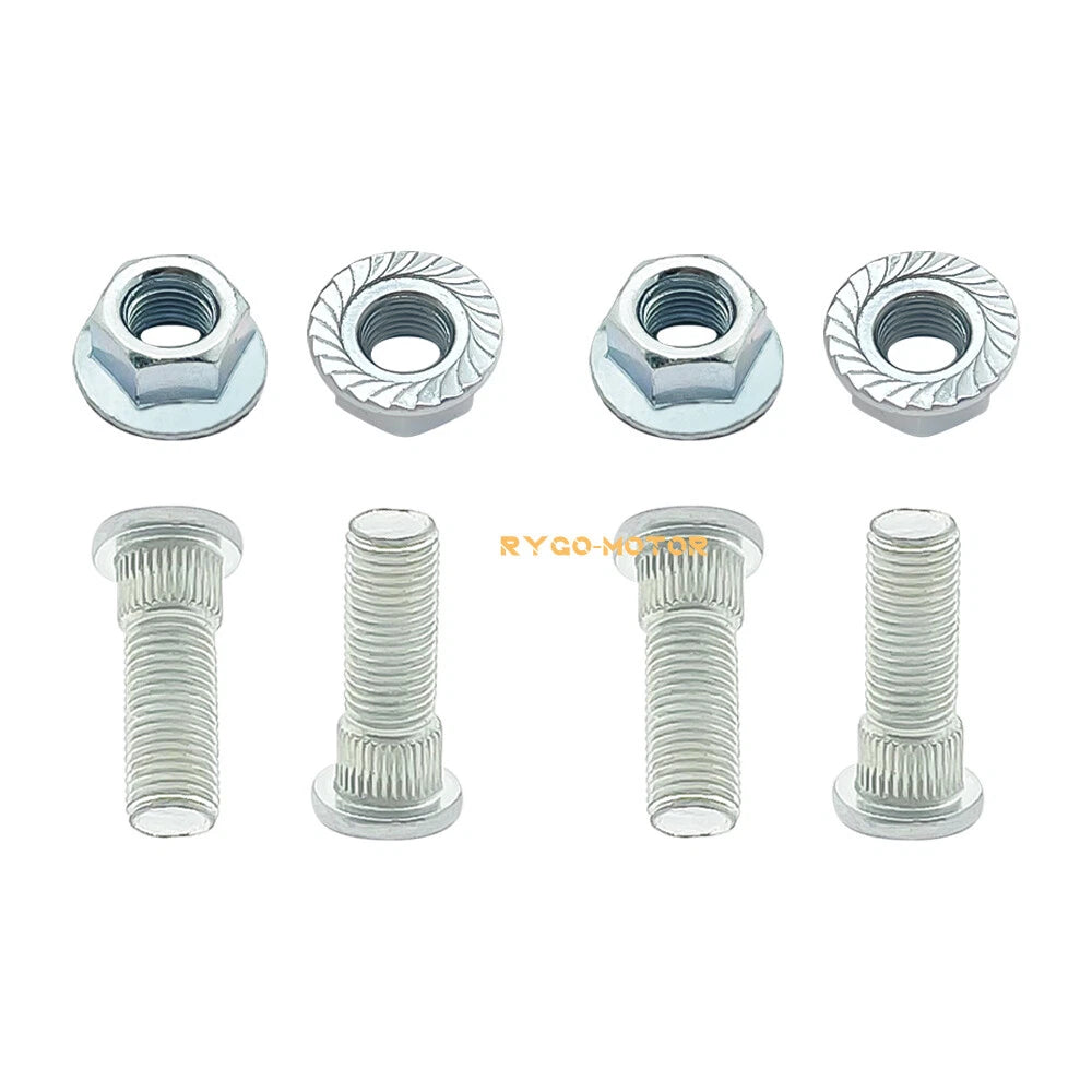 4 x Front Wheel Studs & Nuts for Polaris Trail Blazer 250 330 Trail Boss 330