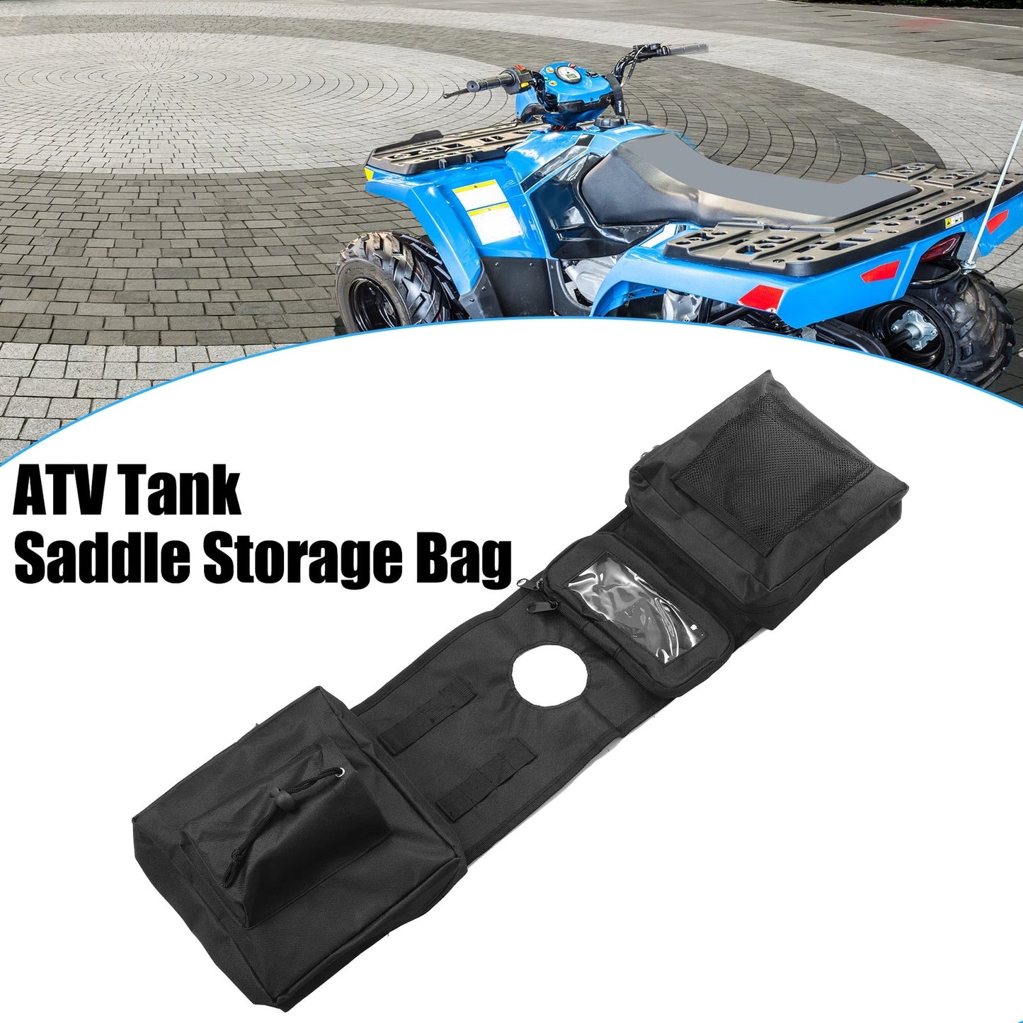 ATV Tank Saddle Storage Bag for Polaris Sportsman 450 570 850