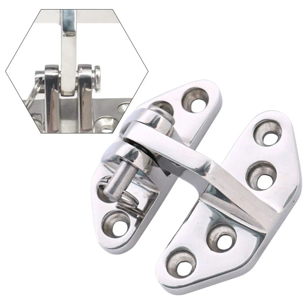 Robust 2Pcs Heavy Duty Marine Hinges Stainless Steel for Boat Decks/Windows