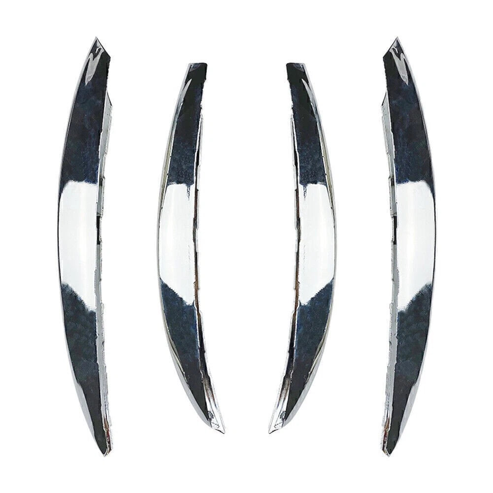 Silver Front Bumper Splitter Fins Spoiler Canard Trim for Benz C-Class (2022-2023)