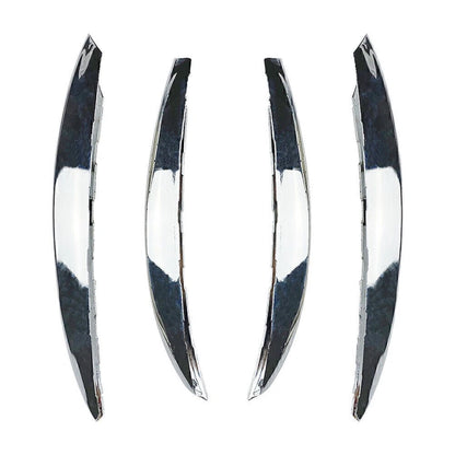 Silver Front Bumper Splitter Fins Spoiler Canard Trim for Benz C-Class (2022-2023)