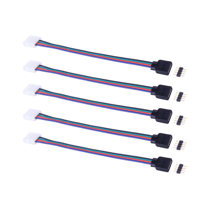 5 x 4pin Male Female Connector Wire for 3528 5050 RGB LED Strip Light
