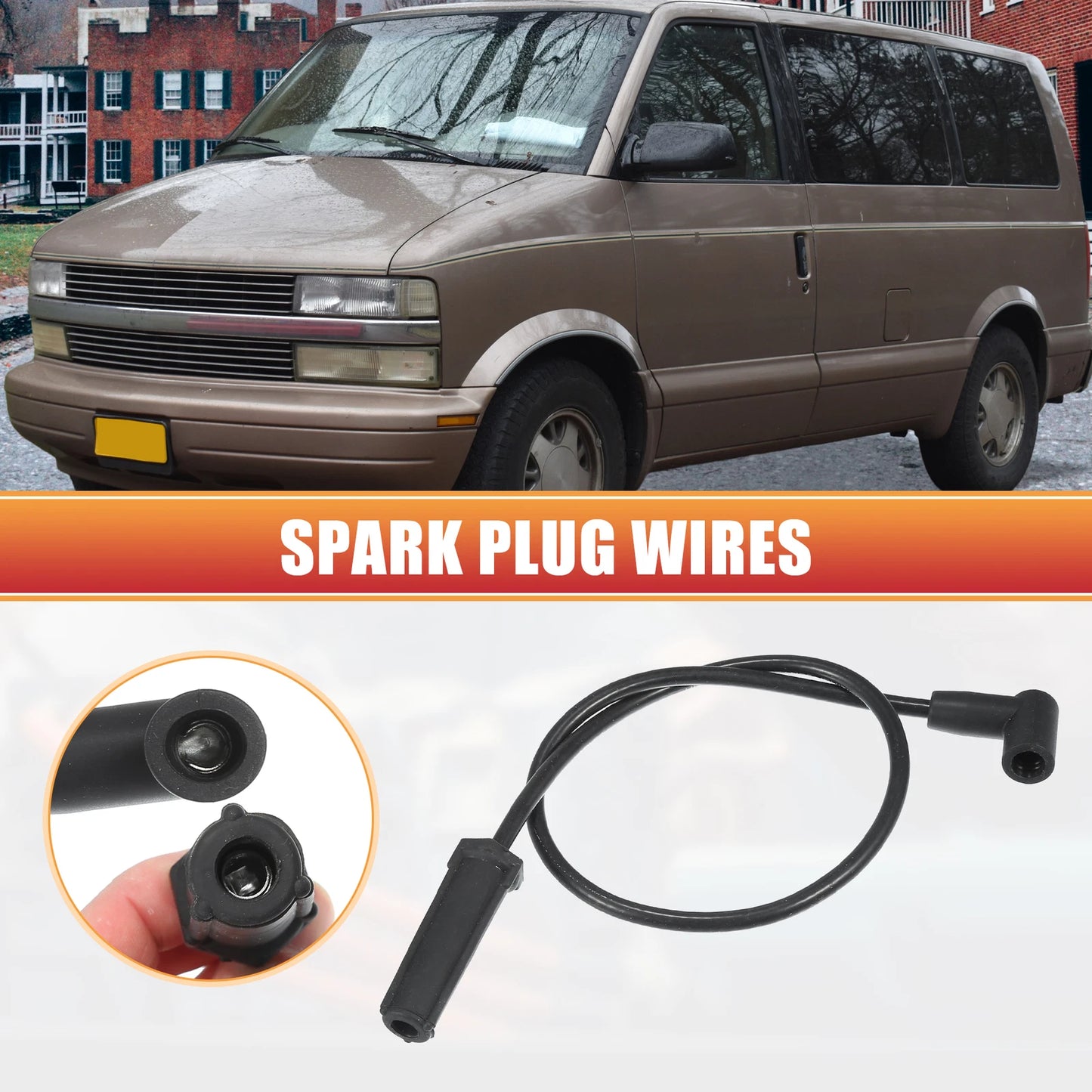 7x Spark Plug Wire Ignition Coil Cable for Chevrolet Astro G10
