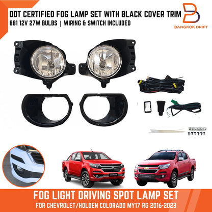 Fog Lamp Light Covers for Holden Colorado Ute RG Pickup (2016-2022)