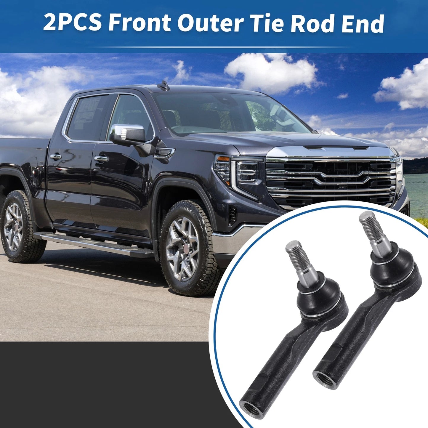 Front Outer Tie Rod End Links Kit for GMC Canyon for Chevrolet Colorado