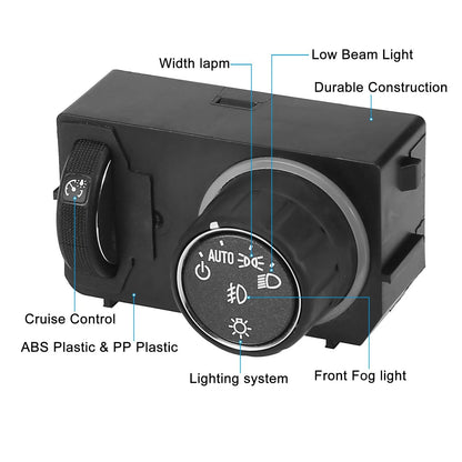 Headlight Switch & Fog Lamp Main Light Switch for Chevrolet Tahoe (2014-2019)
