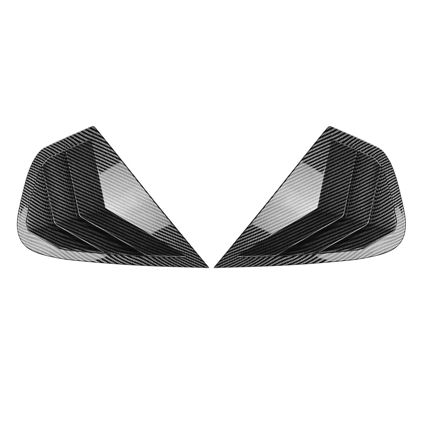 2 x Carbon Look Rear Side Window Louvers for BMW X6 E71 E72 (2008-2014)
