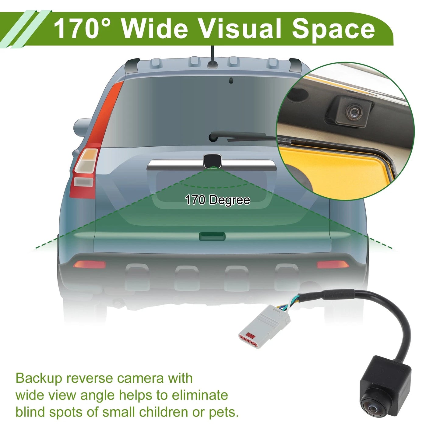 Car Camera Rear View Backup Reverse Camera for Buick GL6 (2018-2019)