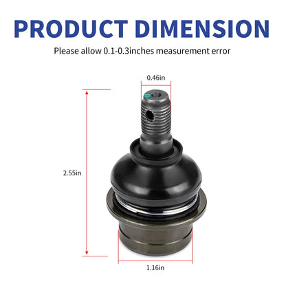 Front Upper Lower Ball Joint for Suzuki KingQuad 450 AXi 4x4 2007-2010