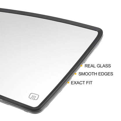 Left White Mirror Glass with Back Heated for Toyota Tundra (2007-2023)