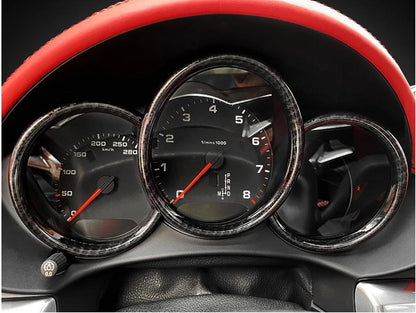 Carbon Fiber Dashboard Ring Cover for Porsche Boxster Cayman (2014-2020)