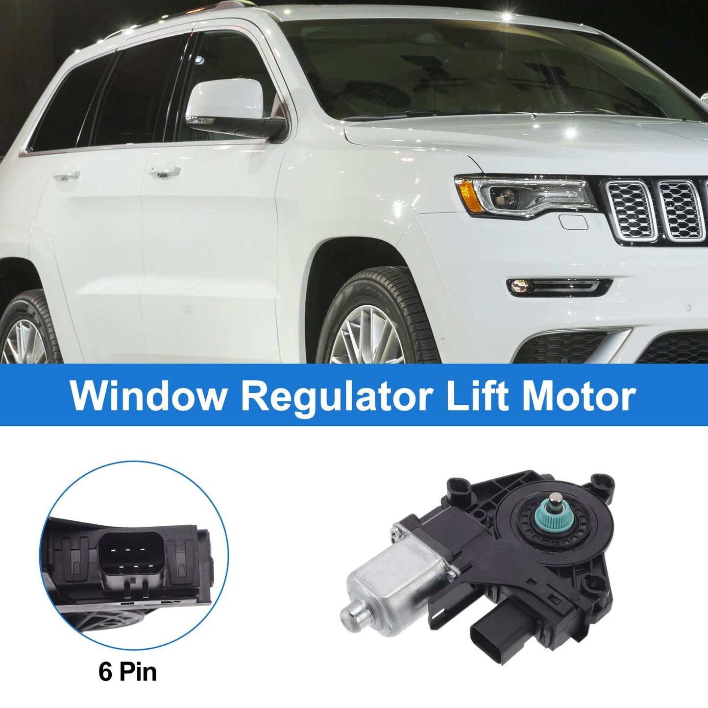 Power Window Regulator Lift Motor for Dodge Durango (2011-2021)