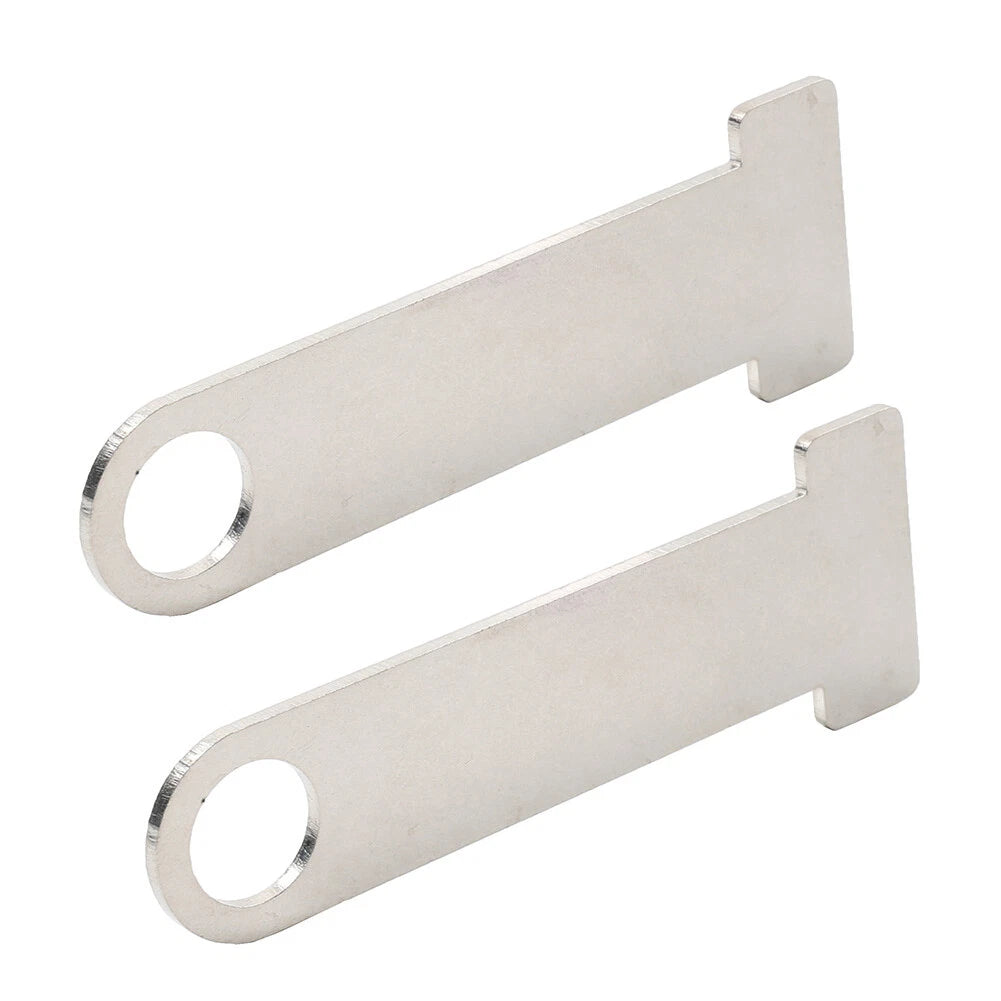 2 x Universal Motorcycle Helmet Strap D-Ring Steel Lock Extensions for Scooter