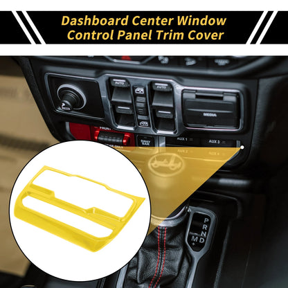 Dashboard Center Control Panel Cover for Jeep Wrangler JL JLU (2018-2023)